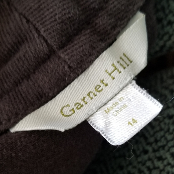 Garnet Hill Gray Moleskin Skirt sz 14 - Picture 5 of 6